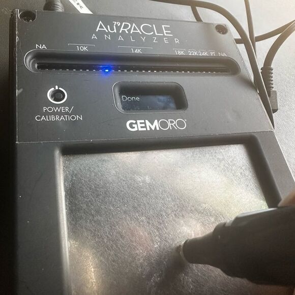 December birthstone 4mm earrings set in 14kt gold (tested) simulated stone - Picture 10 of 11